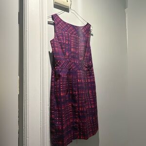 Purple and Red Sleeveless Dress